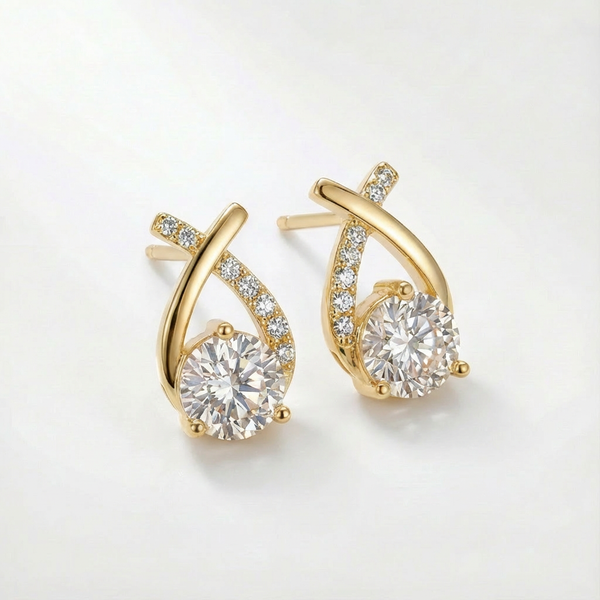 Leni - Gold earrings