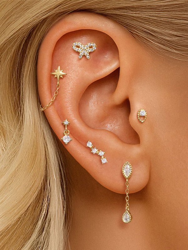Marlene – Gold earrings