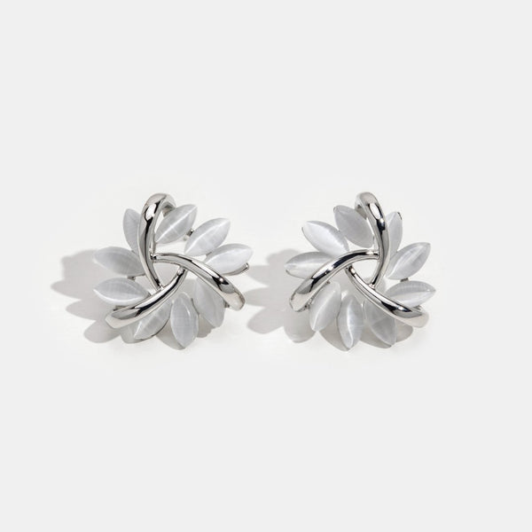 Flora – Silver earrings